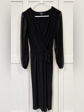Nicole Miller black dressy jumpsuit, size small